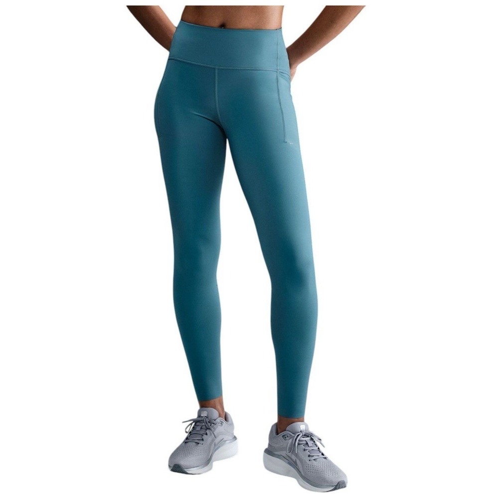 Nike Swift High Waisted Womens XXL 7/8 Running Leggings Pockets Blue HJ2252-006 - Picture 2 of 12